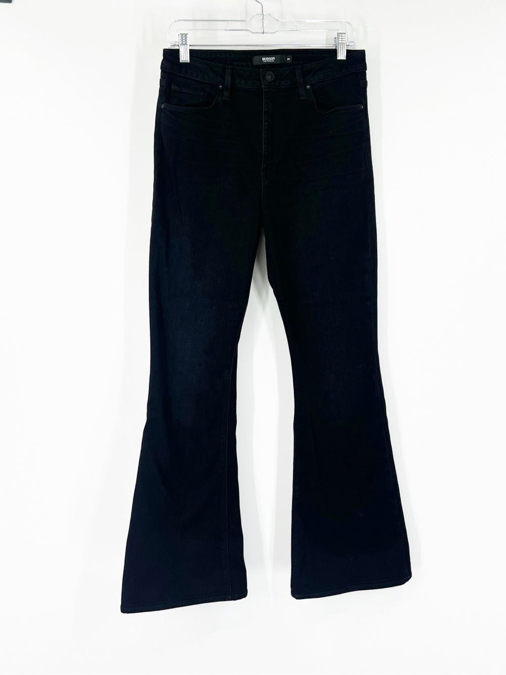 Hudson Holly High Rise Flare Jeans Black